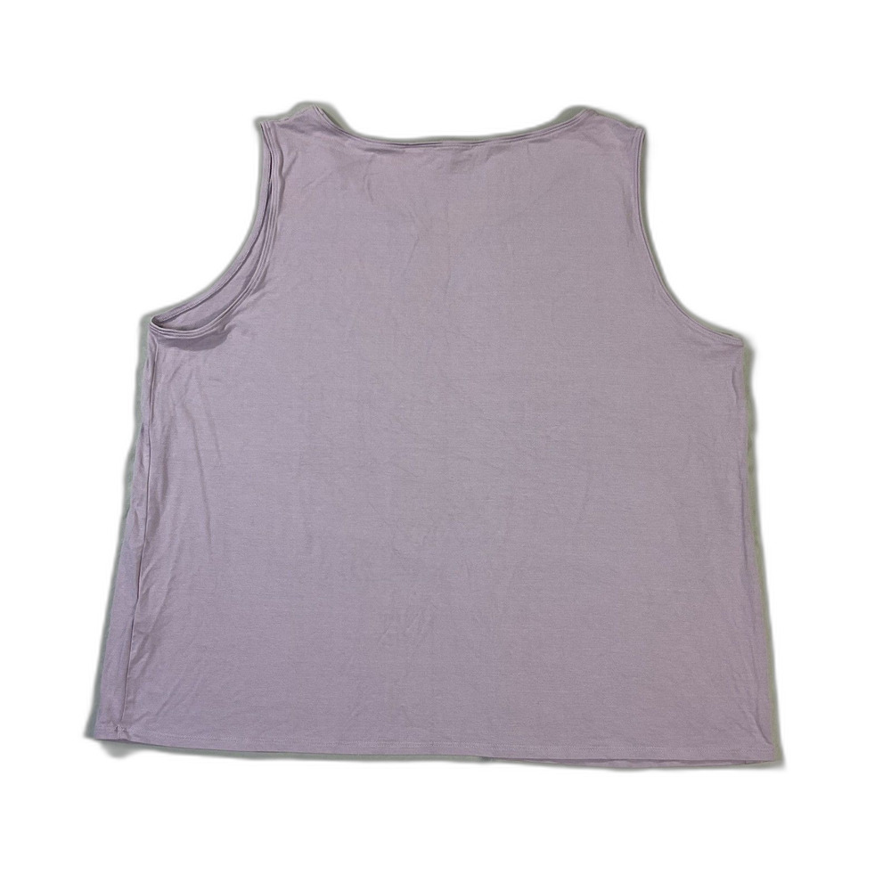 Eileen Fisher Women’s 2X Lavender Sleeveless Tank Top Scoop Neck Casual Stretch - Picture 3 of 7